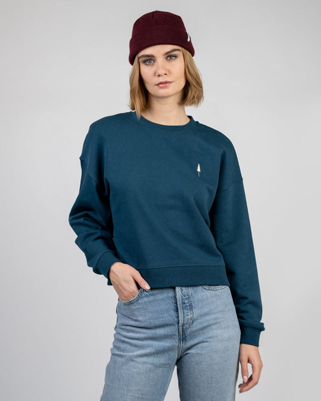 Petrol | TreeSweater Relaxed Women - Sweater - NIKIN